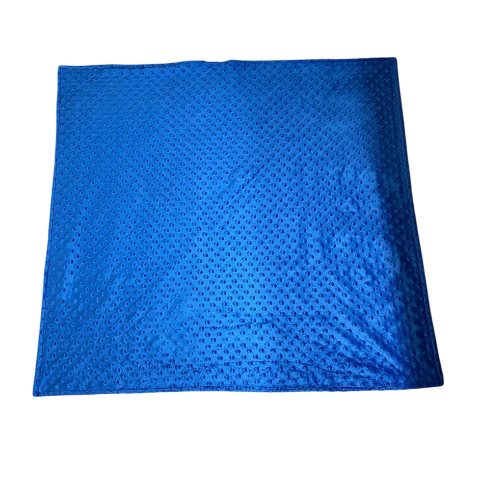 Handmade Flannel Minky Baby Blanket Blue Multi Color Dinosaurs - Image 4 of 4