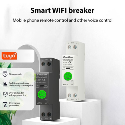 Smart WiFi Circuit Breaker, Overvoltage & Undervoltage Protection,Remote Control - Picture 6 of 8