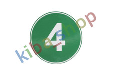 INFORMATIVE STICKER 1PCS ECOLOGICAL S COLOUR GREEN DIAMETER 22CM