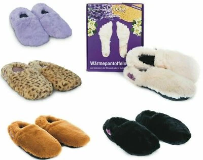 Habibi Wärmeschuhe aufheizbare Thermo Hausschuhe Fußwärmer für Mikrowelle & Ofen