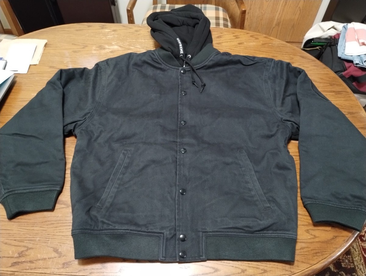 ジャケット・アウター Supreme Hooded Twill Varsity Jacket M Spring/Summer 2022 Preview – Supreme