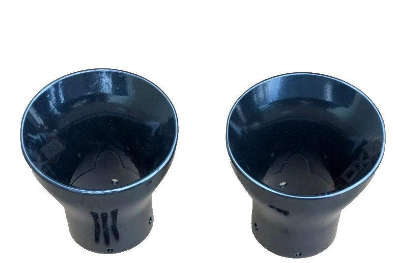 FOR JEEP GRAND CHEROKEE SRT 11-2021 GLOSS BLACK MUFFLER EXHAUST TIPS SET LH + RH - Image 2 of 4