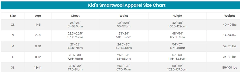Smartwool Merino 250 Kids Base Layer Crew Top NWT Sz XS Boy Girls Charcoal Print - image 4 of 4