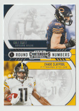 2020 Panini Contenders Football Round Numbers #16 Chase Claypool / Cole Kmet