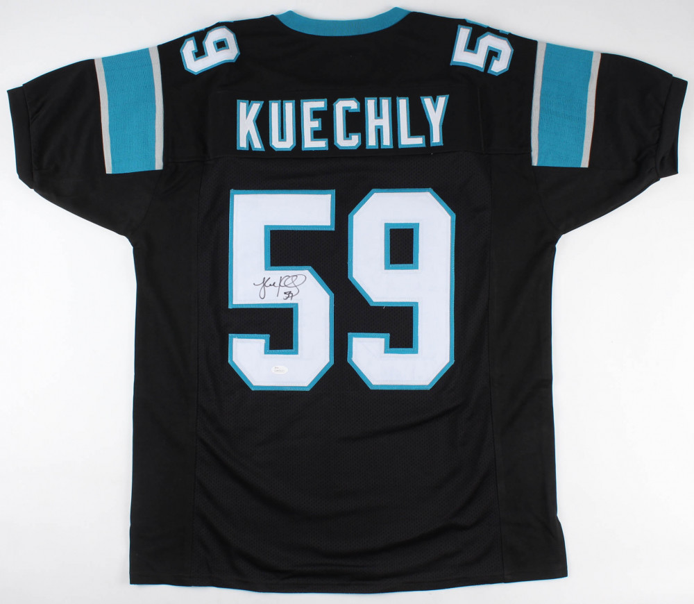 Luke Kuechly Autographed Signed Carolina Panthers Jersey (JSA COA) 6Xpro Bowl Linebacker 