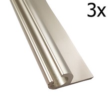 Awning Rail C Channel Strips Campervan Motorhome Caravan Aluminium 3 x 1.2 metre