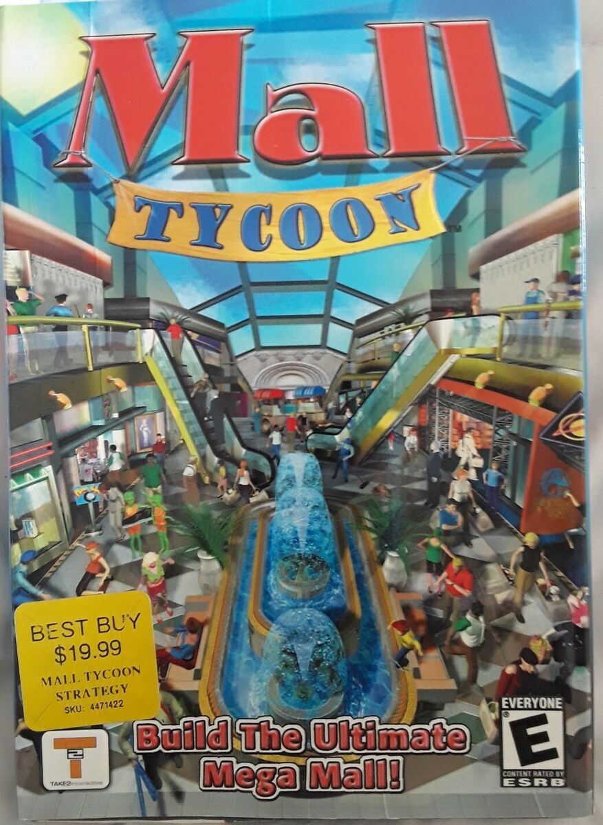 Mall Tycoon 2002 PC CD-ROM Computer Video Game Free Shipping!