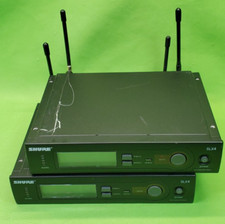 LOT OF 2 Shure SLX4 Wireless Microphone Receiver - Untested
