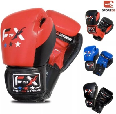 Sporteq F2X Boxhandschuhe Boxsack Sparring Training MMA Muay Thai 8-16oz