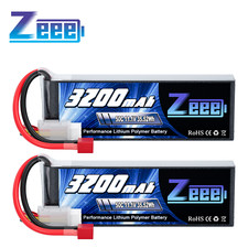 2x Zeee 3S Lipo Battery 11.1V 3200mAh 50C T for RC Car Truck Boat Helicopter