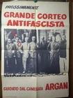 RARE 1977 PCI COMMUNIST ANTI-FASCIST PARADE ORIGINAL POSTER WITH ARGAN -367