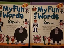 My Fun With Words Dictionary By James Ertel 2 Book Set A-L And K-Z Educational 