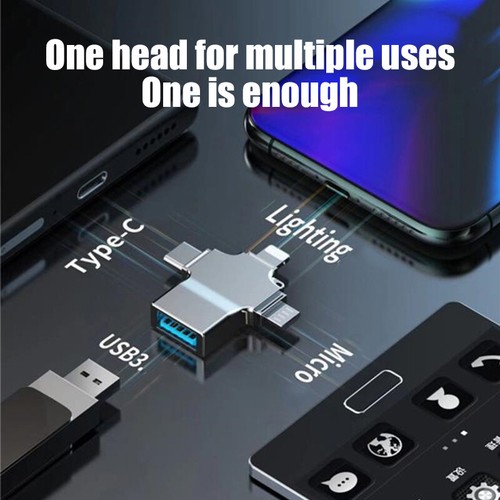 4 In 1 Memory Micro SD Card Reader For IPhone Ipad Android Mac PC Camera Typ-*- - Afbeelding 4 van 14