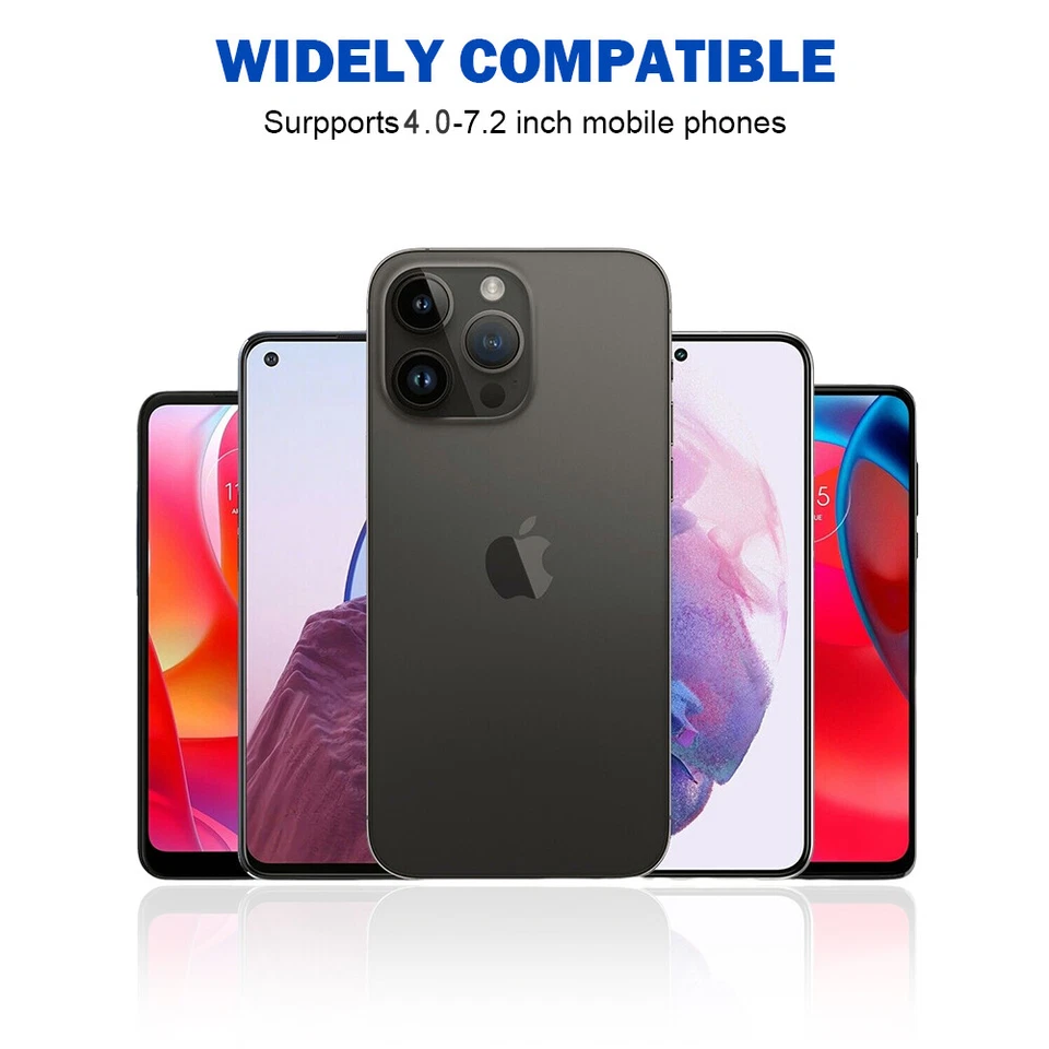 Motorcycle Bike Handlebar Mount Holder Bicycle For iPhone Samsung Cell Phone GPS - Image 3 of 4