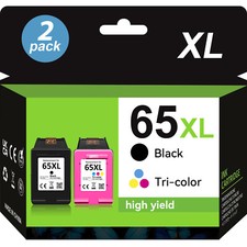 65-XL 65XL Ink CartridgeS For HP Deskjet 2600 2652 2636 3720 ENVY 5010 5052 5055