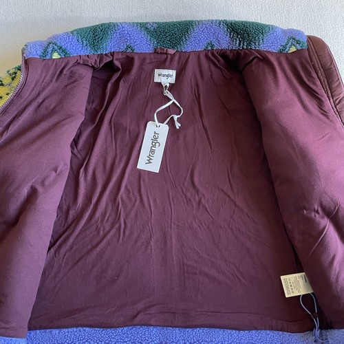 Wrangler Sherpa Southwestern Women Size Small Full Zip Fleece Jacket - Picture 8 of 13