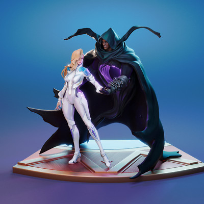 Cloak and Dagger - Unpainted | Unassembled 3D printed Resin Model Kit