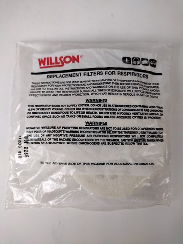 Vintage Willson R-15 Respirator Replacement Filters for Respirator TC-23C-54 NEW