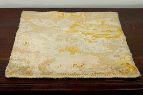 Indien Hand Woven Viscose Dining Rugs Beige Kitchen Floral Placemats ...