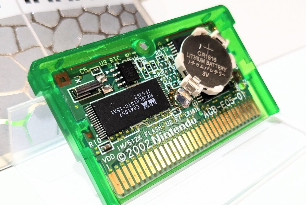 Pokémon Emerald Version Game Boy Advance Battery replaced