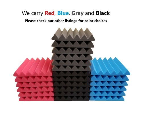 12 pcs 2"x12"x12" Premium Acoustic Foam Panel Tile Wall Record Studio Soundproof - Picture 4 of 4