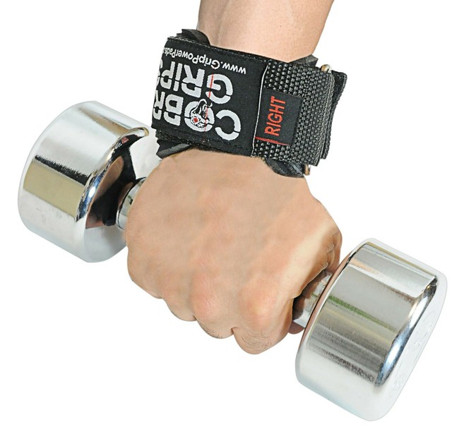 Cobra Grips PRO Black Rubber Weight Lifting Grips Reversible Gloves