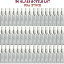 10ml Refillable Perfume Glass Travel bottles Clear Atomizer 50 Pcs Lot Decants