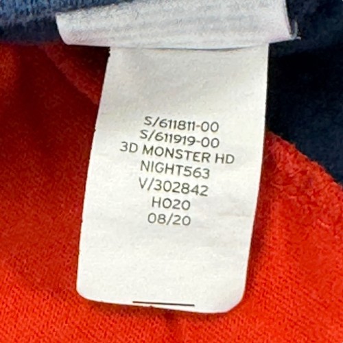 Baby Gap Toddler Monster Hoodie Boy 2T Navy Blue Cotton Blend 3D Zipper Mouth - Picture 5 of 7