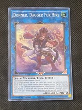 YuGiOh - Donner, Dagger Fur Hire DABL-EN049 Super Rare 1st Edition Near Mint