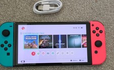 MINT CONDITION OLED Nintendo Switch 64GB Console Red & Blue Joycons