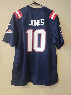 NFL Nike New England Patriots Mac Jones On Field Game Jersey Navy