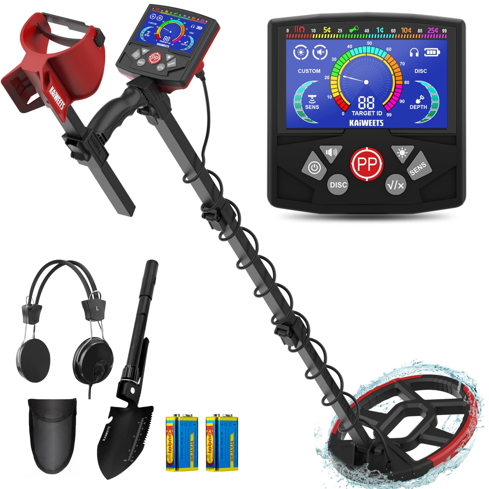 Metal Detector Professionale Adulti Impermeabile 4 Modalità Ricerca