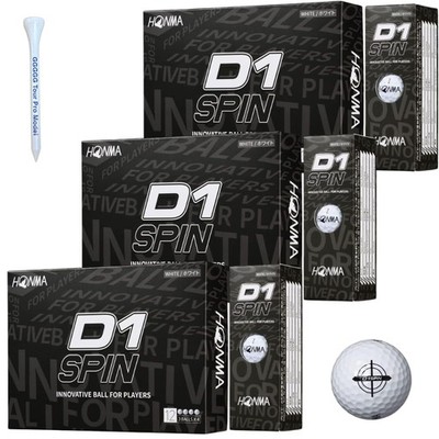 Honma Golf Balls D1 Spin - Honma Golf D-1 Spin Golf Balls 2023 Bt2301 White - 3_