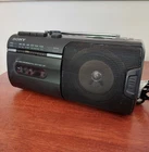 SONY CFM-10 Radio Cassette Corder Player AM/FM Tested & Working Power Cable