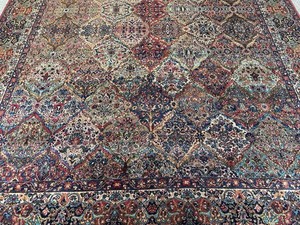 AUTHENTIC MINT KARASTAN MULTICOLOR KIRMAN PANEL RUG 10x14.3 PATTERN #717