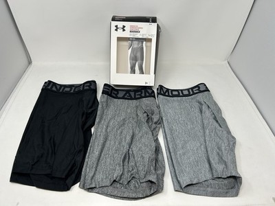 Under Armour Essential Tech Mens BoxerJock Size Small 3-Pack Gray/black - 6  New