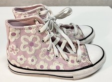 Converse Chuck Taylor All Star High Top Embroidered Floral Youth/Little Girl 13