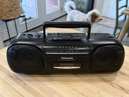 VTG Panasonic RX-FS430 AM/FM Radio & Cassette Portable Boombox - TESTED & WORKS
