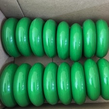 in-line skate wheels Green 78mm x 23mm green, with bearings installed.