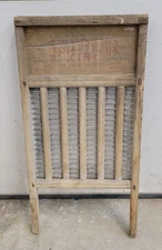 Vintage Super Zinc Washboard Western Washboard 11-B