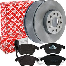 febi BREMSSCHEIBEN Ø288mm + BELÄGE VORNE für AUDI A3 8P SEAT LEON 1P ALTEA ALTEA