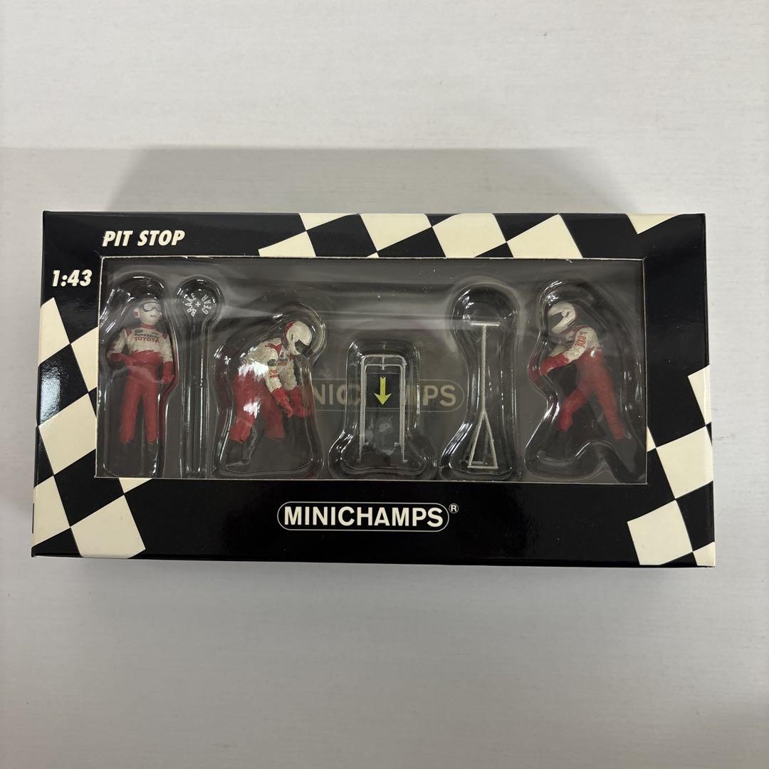 1/43 ミニチャンプス　F1 パナソニック トヨタ　PIT STOP 4セット 1/43 Mini Champs F1 Panasonic Toyota Pit Stop 4 Sets | eBay