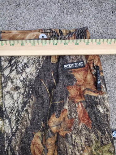 Rivers West H2P Pants Mens L Camo Waterproof Fleece Camo Fabric Hunting EUC - Picture 9 of 16
