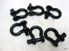 6 Pack 58 D Ring Shackle With 34 Pin Heavy Duty 28660lb Break Strength