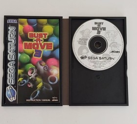 Sega Saturn Bust A Move 3 Game Boxed with Manual MINT Condition