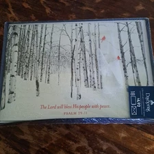 Dayspring Christmas Cards Box Of 18 VINTAGE Christian Bible Quote Red Cardinals 