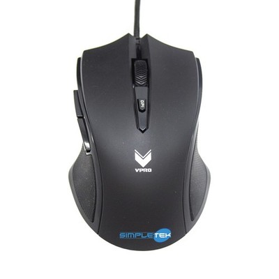 Rapoo V100 Optical Ergonomic LED Wired USB Gaming Mouse 3000 DPI