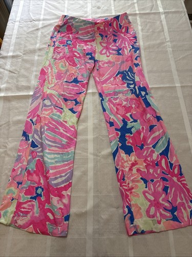 Lilly Pulitzer Georgia May Palazzo Pants Women’s Wide Leg Stretch Waist XS