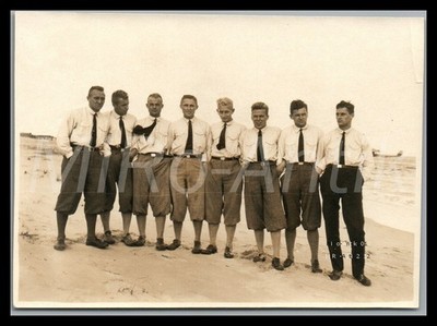 Foto, Nachl. Fliegering.Pelletier, Belegschaft am Flugplatz, List/Sylt, L307L