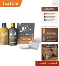 Leather Cleaner and Conditioner Kit by for Furniture Car Interiors Shoes Hand...